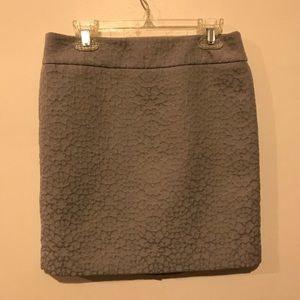 Ann Taylor LOFT Grey/Silver Skirt 00 Petite